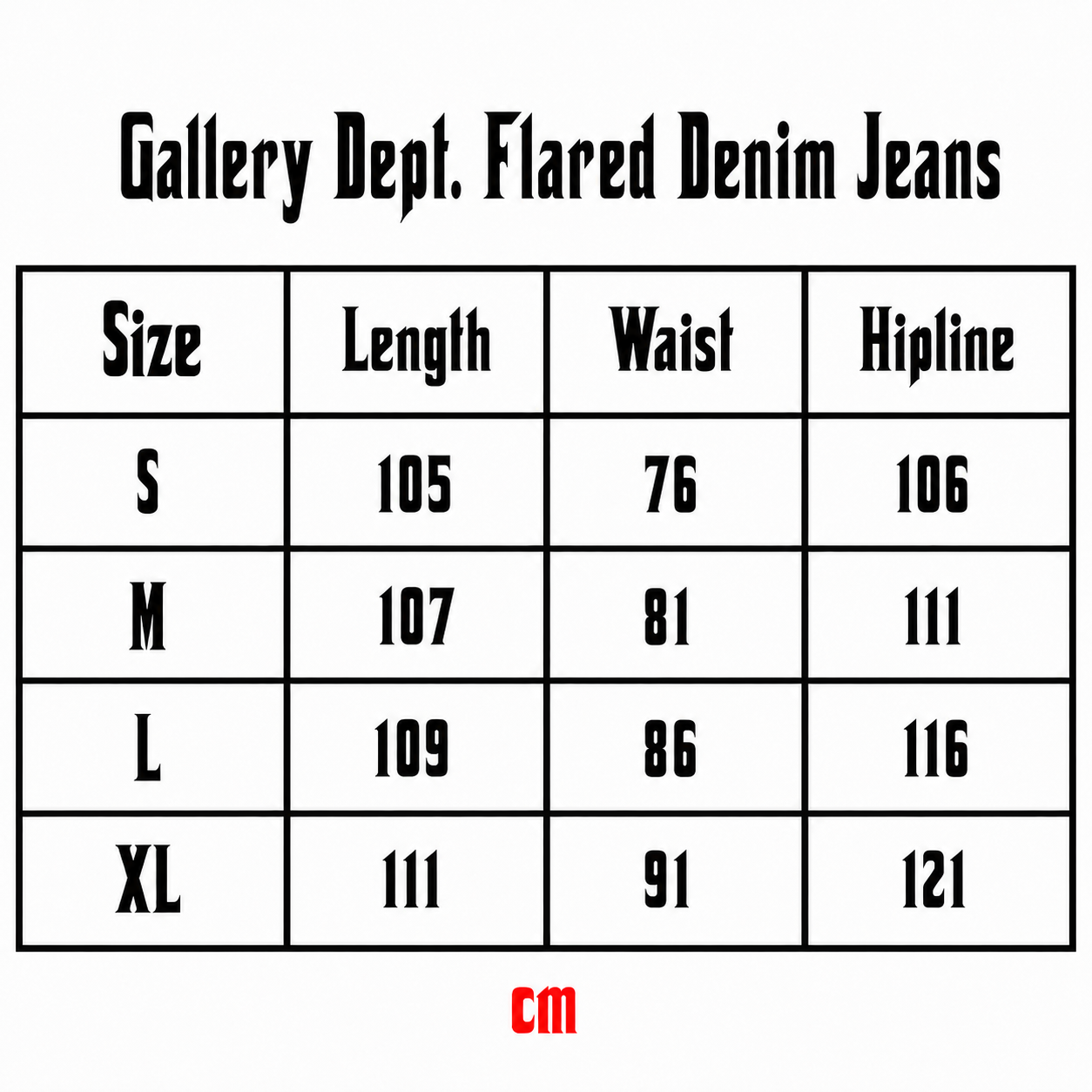 Gallery Dept. Split Flare Denim Jeans – Black
