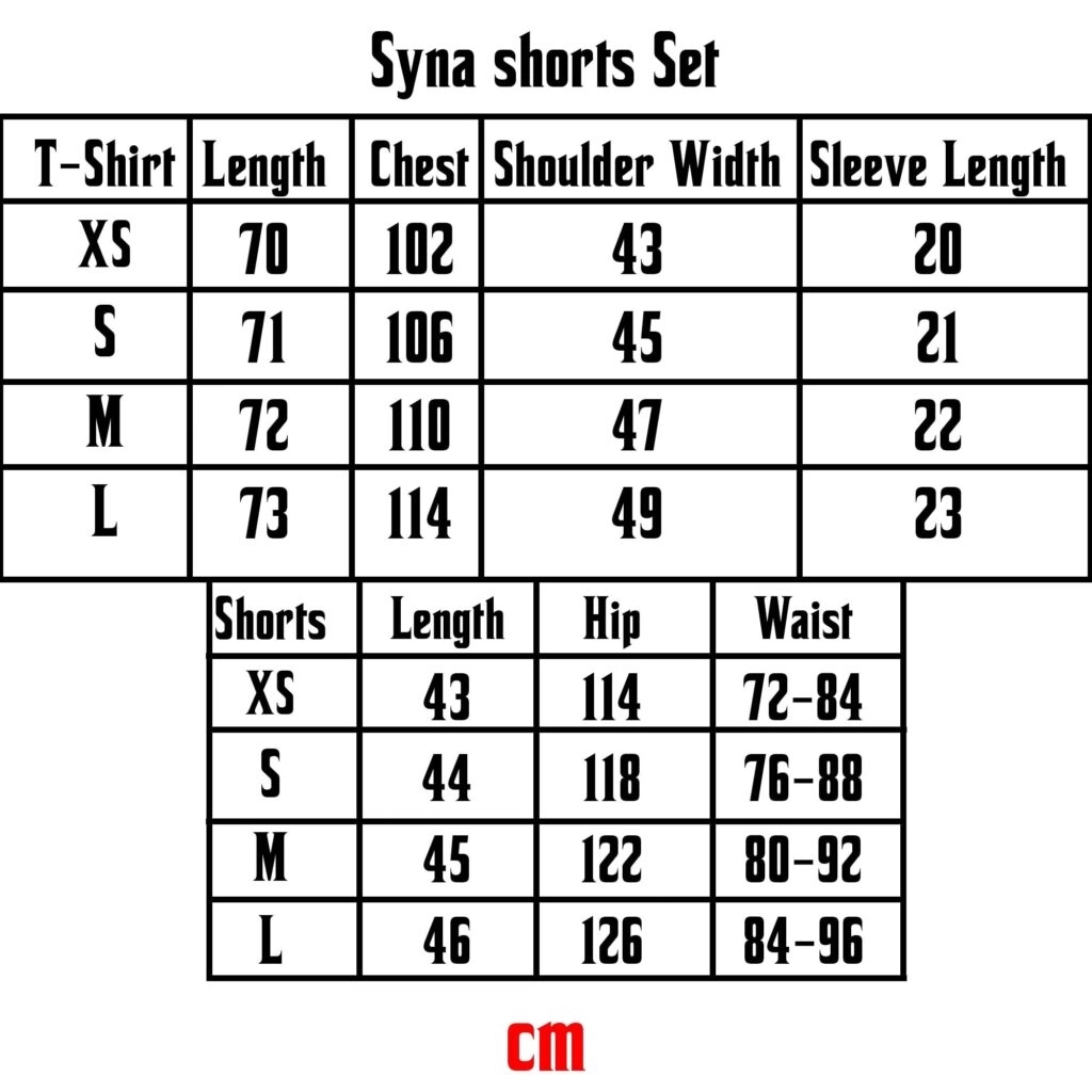 Syna World Drill T-Shirt & Shorts Set - Multicolor Blue