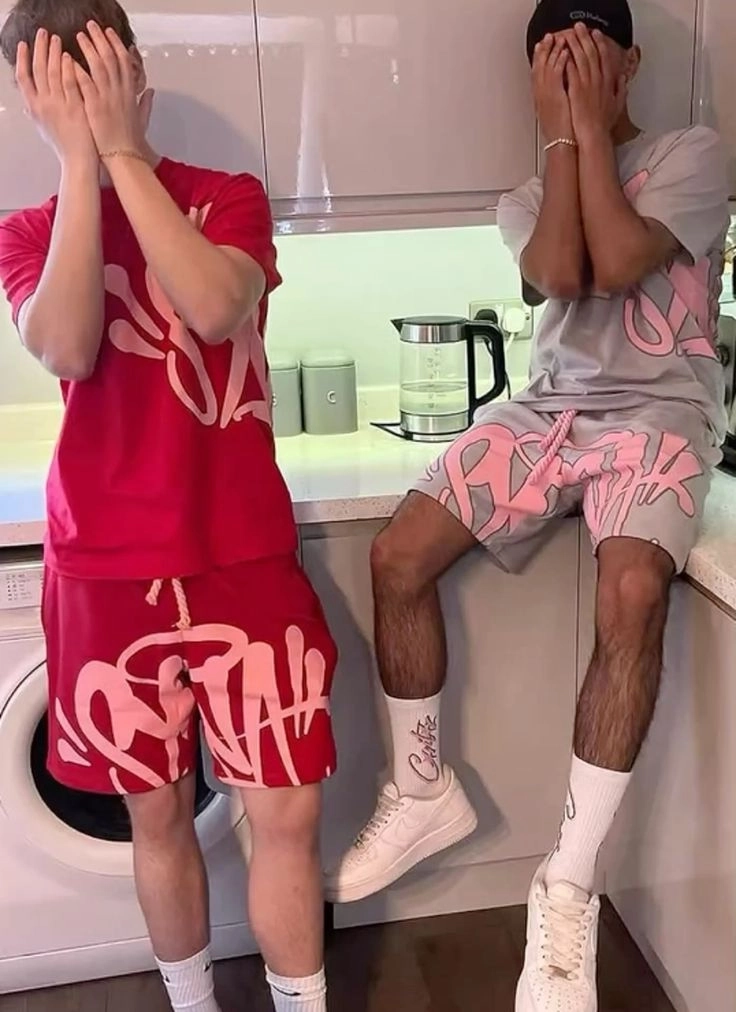 Syna World Drill T-Shirt & Shorts Set - Red