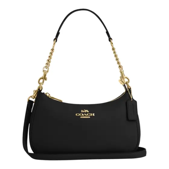 Coach Teri Shoulder Bag In Signature Canvas - Black