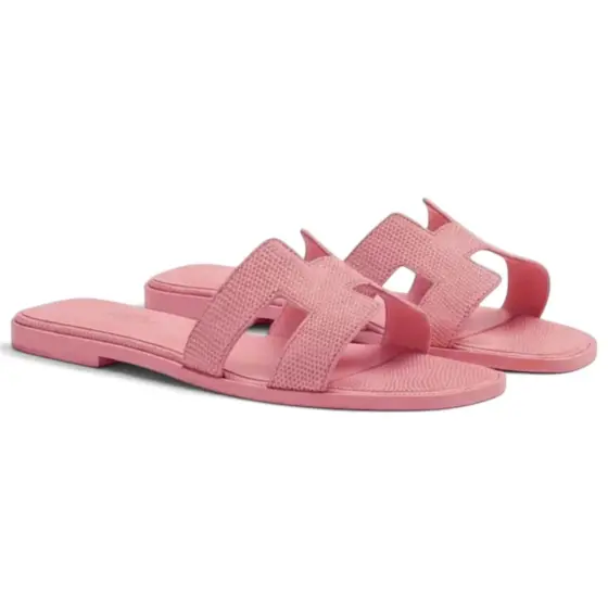 Hermès Oran Sandal - milkshake powder