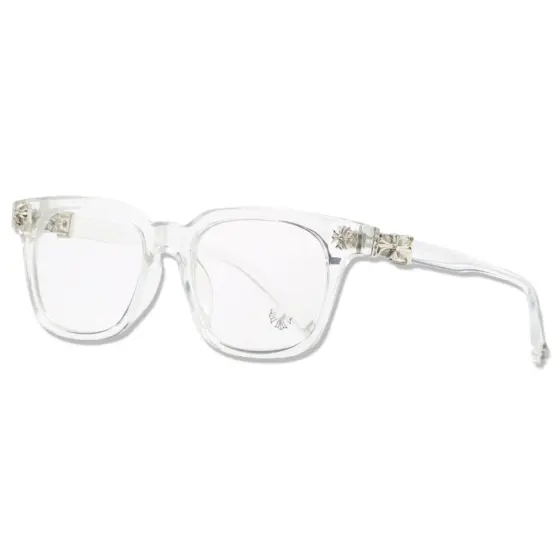 Chrome Hearts Blue Light Protection Glasses - Transparent Silver