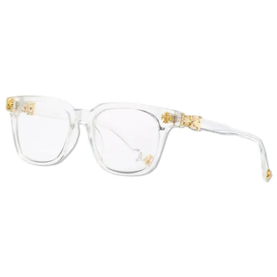 Chrome Hearts Blue Light Protection Glasses - Transparent Gold