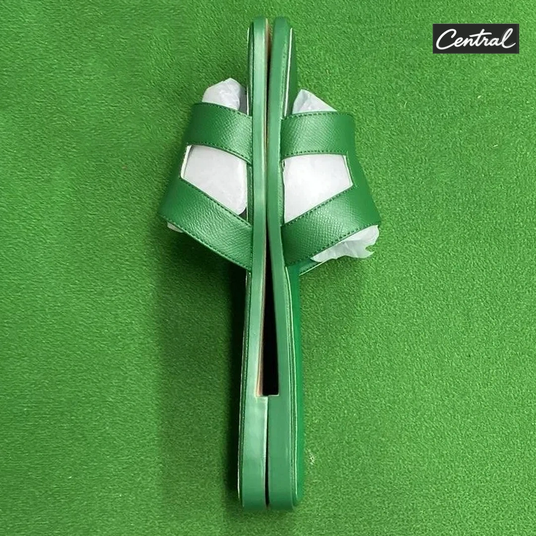 Hermès Oran Sandal - malachite green