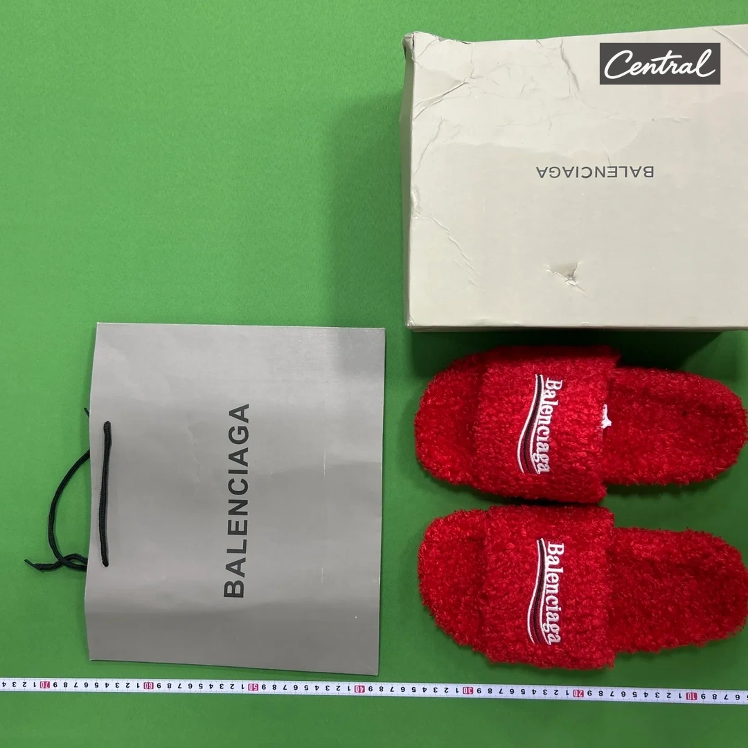 Balenciaga Slides - Red