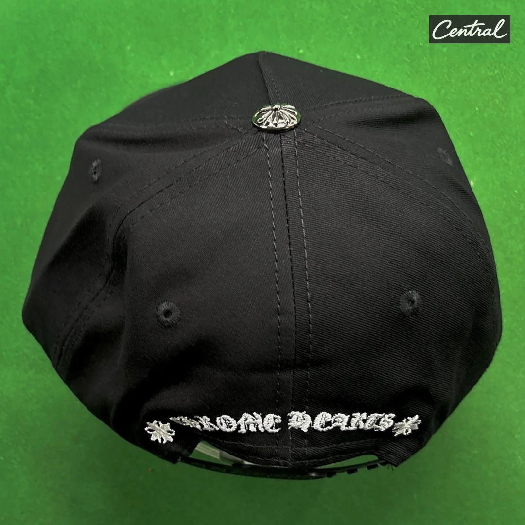 Chrome Hearts Logo Snapback - Black White