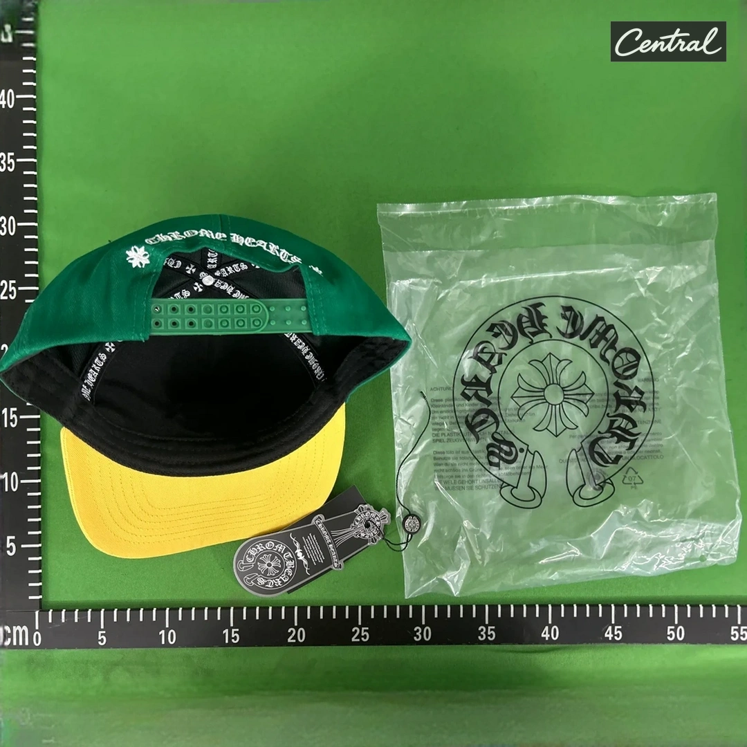 Chrome Hearts Logo Snapback - Green Yellow
