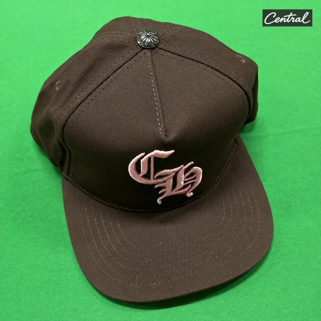 Chrome Hearts Logo Snapback - coffee Pink