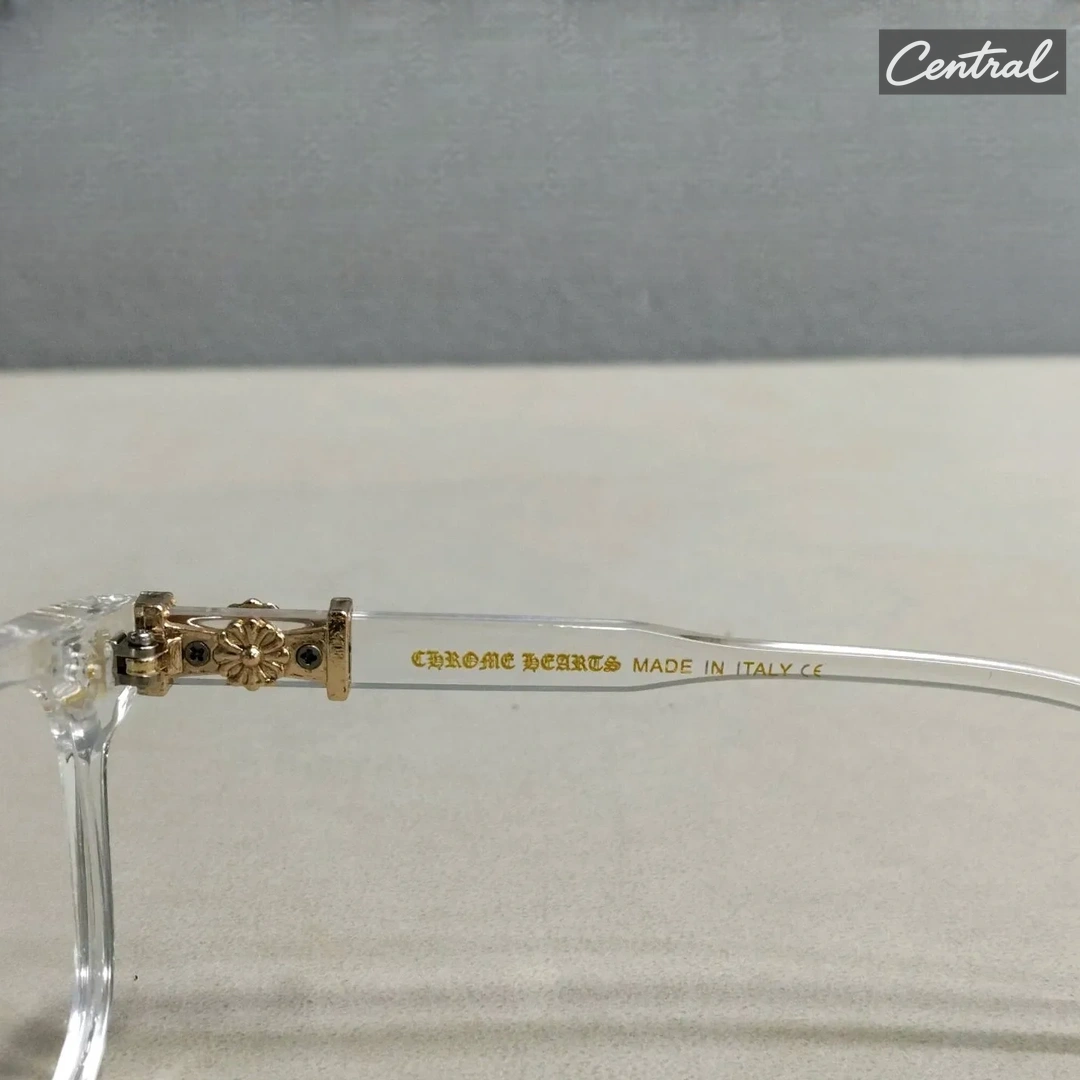 Chrome Hearts Blue Light Protection Glasses - Transparent Gold