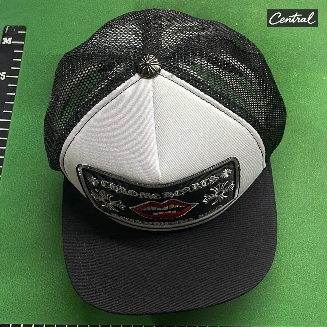 Chrome Hearts Chomper Hollywood Trucker - White