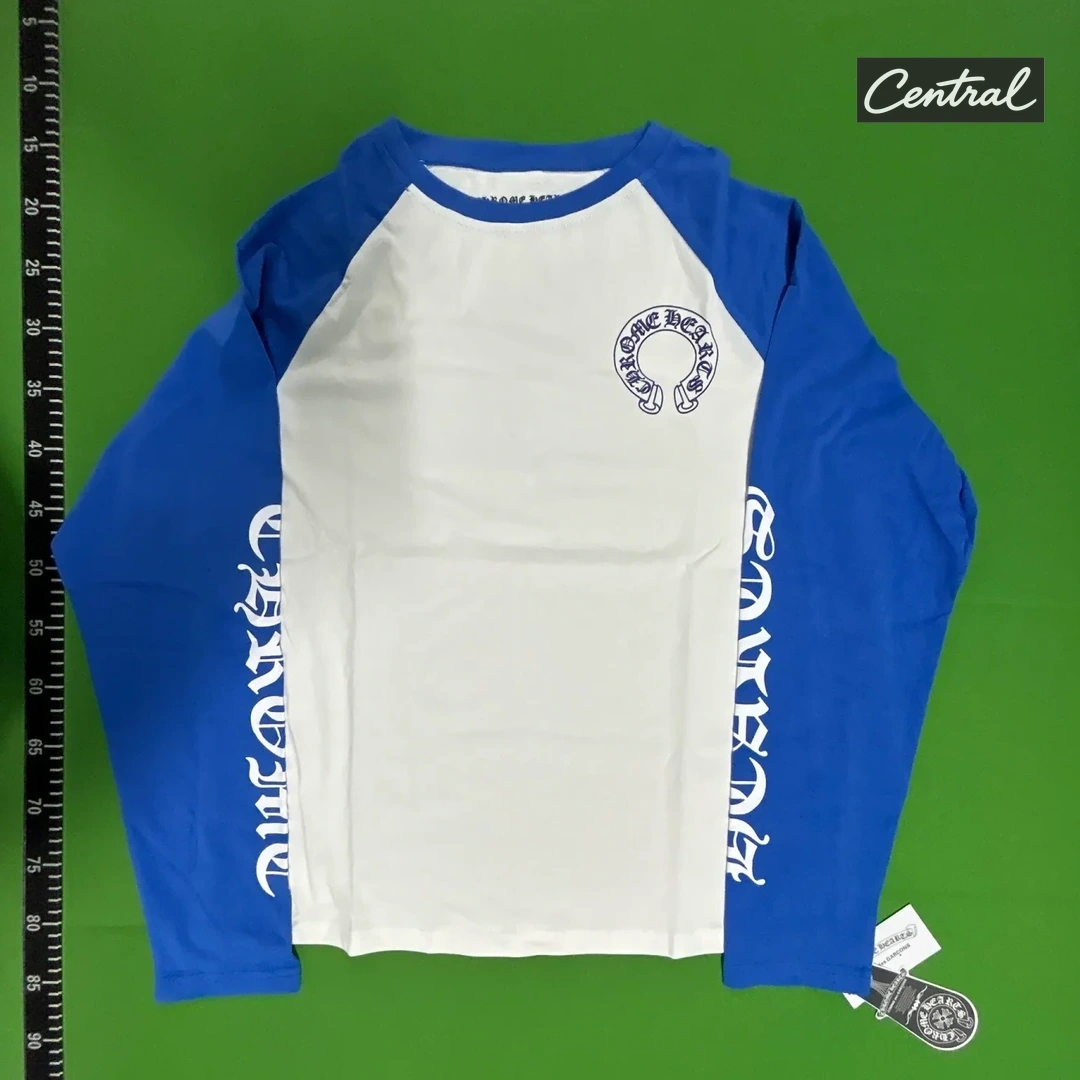 Chrome Hearts Long sleeve - K9002 blue and white color matching