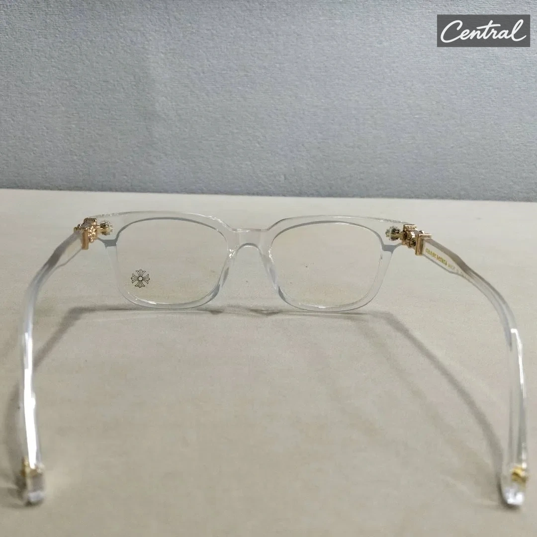 Chrome Hearts Blue Light Protection Glasses - Transparent Gold