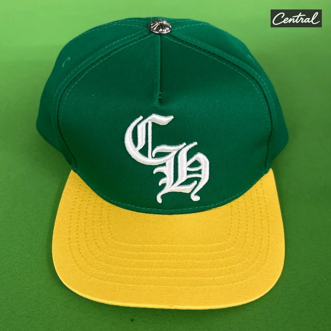 Chrome Hearts Logo Snapback - Green Yellow