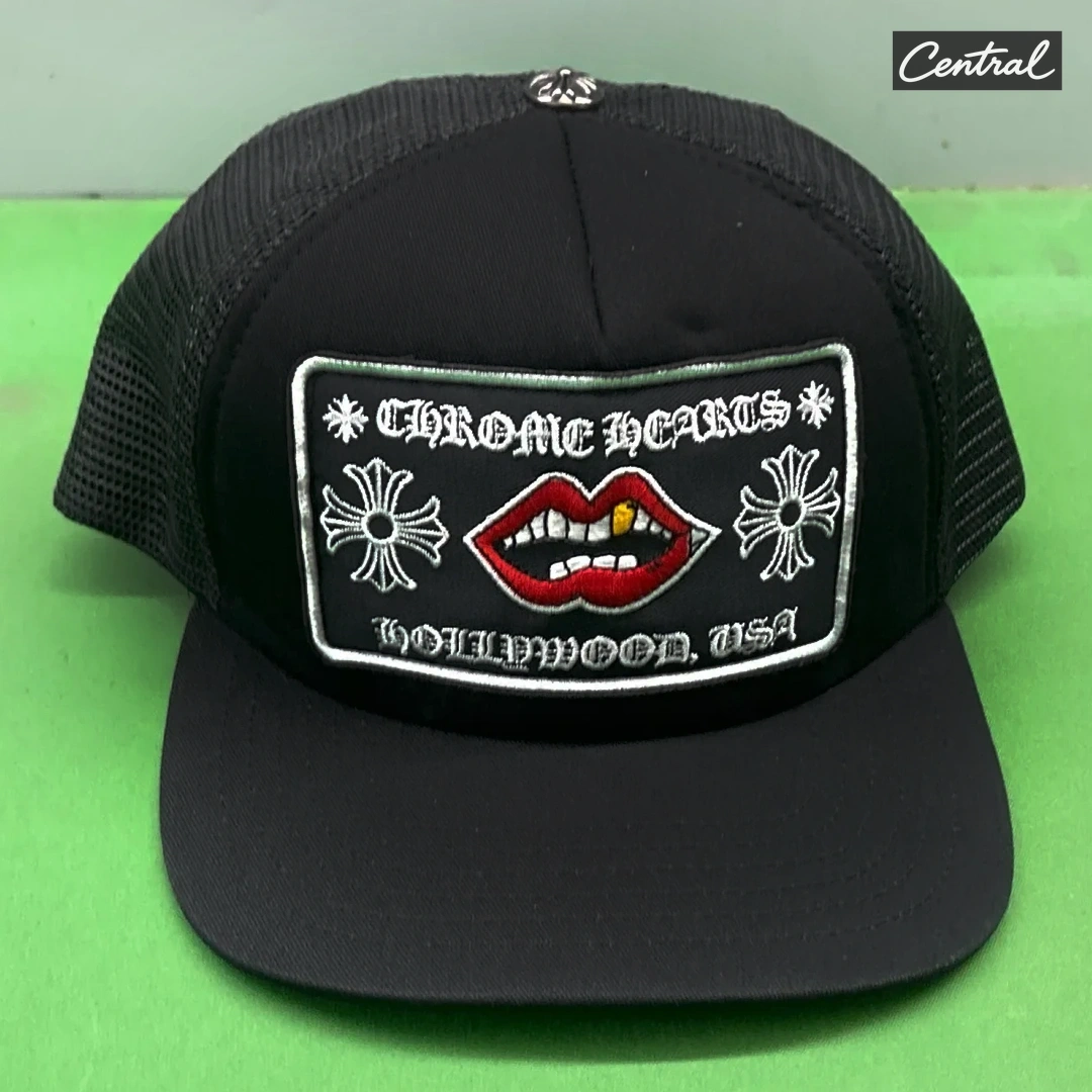 Chrome Hearts Chomper Hollywood Trucker - Black