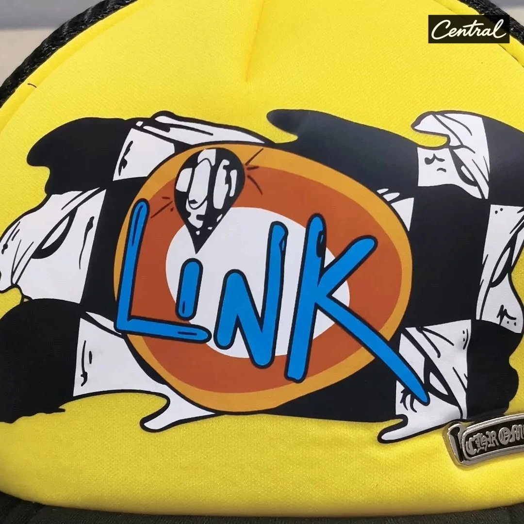 Chrome Hearts Matty Boy LINK Trucker - Black Yellow