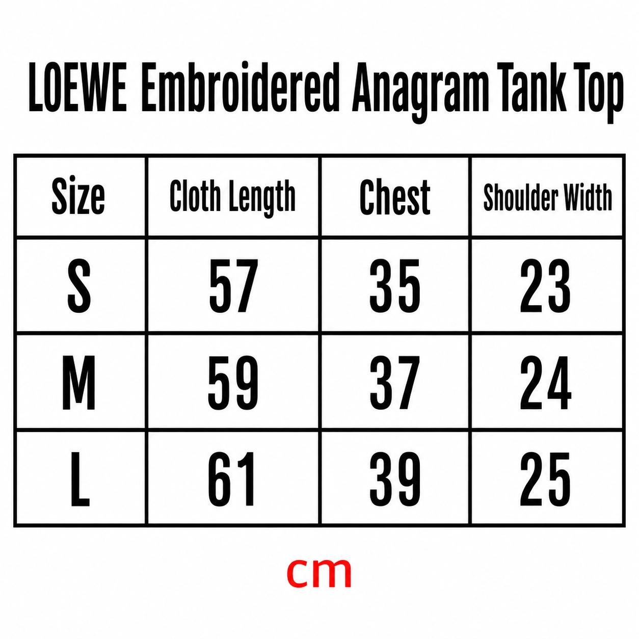 LOEWE Embroidered Anagram Tank Top - Blue